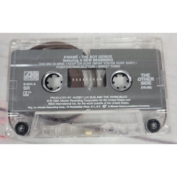 KWAME THE BOY GENIUS Featuring A New Beginning Cassette Tape 1989 Rap Hip Hop - Picture 3 of 5